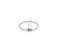 Tommy Hilfiger Jewelry Doppeltes Ketten-Armband oder Halskette für Damen, oder Ohrringe aus Edelstahl mit einem Nautischen Knoten - Erhältlich in Silber, Gold oder Bicolor