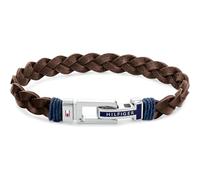 Tommy Hilfiger Jewelry Geflochtenes Lederarmband für Herren Braune Farbe - 2790309