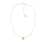 Tommy Hilfiger Jewelry Halskette mit Anhänger für Damen aus Edelstahl mit Kristallen - Erhältlich aus Gold oder Silber