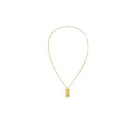 Tommy Hilfiger Jewelry Halskette mit Anhänger für Herren aus Gelbgold mit einer Gravierten Plakette - 2790628