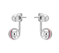 TOMMY HILFIGER Paar Ohrstecker »DRESSED, 2780494, 2780496, 2780497«, edelstahlfarben-weiß-blau-rot