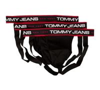 Tommy Hilfiger Jockstrap Mann TH Jockstrap-Slip 3er-Pack Artikel UM0UM02969 3er Jockstrap, 0R7 Pvh Black/Pvh Black, L - Waist cm 92-97 / Waist inch 36-38