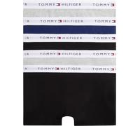 Tommy Hilfiger Jungen 5er Pack Boxershorts Trunks mit Logobund, Mehrfarbig (L Gry Heather/Navy/Black), 8-10 Jahre
