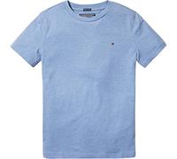 Tommy Hilfiger Jungen T-Shirt Kurzarm Rundhalsausschnitt, Blau (Dark Allure Heather), 7 Jahre
