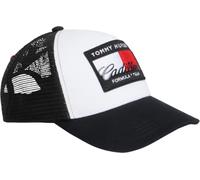 Tommy Hilfiger Jungen Cap TH X CF1 Flag Trucker Cap mit Branding, Schwarz (Black), S-M