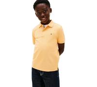 Tommy Hilfiger Jungen Poloshirt Kurzarm Flag Regular Fit, Orange (Faded Sun Kiss), 16 Jahre