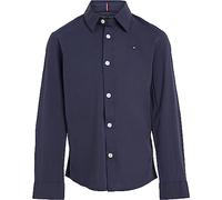 Tommy Hilfiger Jungen Hemd Stretch, Blau (Twilight Navy), 14 Jahre