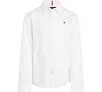 Tommy Hilfiger Kids Solid Long Sleeve Shirt Weiß 8 Years Junge (Herstellerartikelnummer: KB0KB06965-YBR-8 Years)