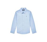 Tommy Hilfiger Jungen Hemd Stretch Oxford Stretch, Blau (Calm Blue), 3 Jahre