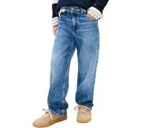 Tommy Hilfiger Jungen Heritage Flag Baggy Worker Jeans Kb0kb10343 Locker, Denim (Denim Medium Vintage), 10 Jahre