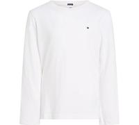 Tommy Hilfiger Jungen Langarmshirt Basic, Weiß (Bright White), 14 Jahre