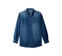 Tommy Hilfiger Jungen Long Sleeve Woven Shirt, Lightweight & Breathable Button Down Hemd, Maxwell Denim Blue, 12-14