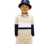 Tommy Hilfiger Boys Mini Embroidered Polo Classic Beige Colourblock Größe: 8 | Hemden Outlet | kids | Braun