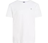 Tommy Hilfiger Jungen T-Shirt Kurzarm Rundhalsausschnitt, Weiß (Bright White), 8 Jahre