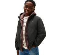 Tommy Hilfiger Jungen Übergangsjacke Padded mit Kapuze, Schwarz (Black), 4 Jahre
