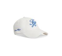 Baseball Cap TOMMY HILFIGER "TH SCRIPT SOFT 6 PANEL", Herren, ecru, Web, Baumwolle, Caps, mit Logo-Stickerei, Umfang 58 cm (75461868-0) ecru