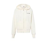 Sweatjacke TOMMY HILFIGER "SCRIPT REG PIQUE ZIP-UP HOODIE", Damen, Gr. XL (42), ivory silk, Sweatware, Obermaterial: 85% Baumwolle, 15% Polyamid, unifarben, casual, regular fit, Langarm, Sweatjacken,