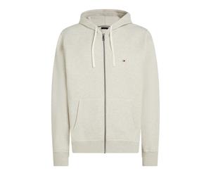 Tommy Hilfiger Kapuzenpullover Full Zip Fleece-Hoodie (Baumwollmix) oat milchweiss Herren, Größe XXL