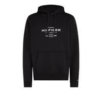 Tommy Hilfiger Kapuzensweatshirt OVAL GRAPHIC HOODIE Herren Gr. L Schwarz 63% Baumw., 37% Polyester