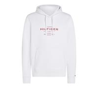 Tommy Hilfiger Herren Hoodie Oval Graphic mit Logo, Weiß (White), XL