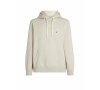 Hoodie TOMMY HILFIGER "ESS SEASONAL FLEECE HOODY", Herren, Gr. XXXL, beige (oatmilk), Sweatware, Obermaterial: 60% Baumwolle, 40% Polyester, meliert, casual, bequem hüftlang, Langarm elastischer Bund,