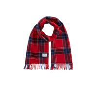 Tommy Hilfiger Karierter Jacquard-Schal aus reiner Wolle, Medium Red Check