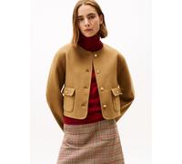 Tommy Hilfiger Kastenjacke mit Woll-Anteil Damen camel, 36