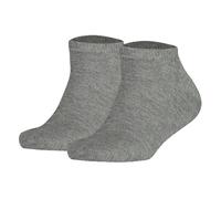 TOMMY HILFIGER Kinder Basic Sneaker Socken 2er Pack 23-26, Middle Grey Melange (758)