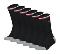 TOMMY HILFIGER Kinder Socken, 6er Pack - ICONIC SPORTS, Frottee-Sohle, 27-42 27-30 Schwarz