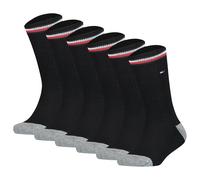 TOMMY HILFIGER Kinder Socken, 6er Pack - ICONIC SPORTS, Frottee-Sohle, 27-42 Schwarz 39-42