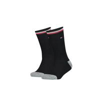 TOMMY HILFIGER Kinder Socken im Pack - ICONIC SPORTS, Vorteilspack, Frottee-Sohle, 27-42 Schwarz 35-38 8er Pack (4x2P)