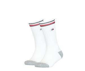 TOMMY HILFIGER Kinder Socken im Pack - ICONIC SPORTS, Vorteilspack, Frottee-Sohle, 27-42 Weiß / 39-42 / 8er Pack (4x2P) 39-42 Weiß