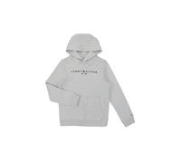 Tommy Hilfiger Kinder Unisex Hoodie Essential Hoodie mit Kapuze, Grau (Light Grey Heather), 10 Jahre