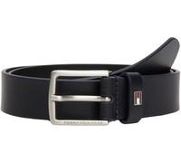 Tommy Hilfiger Kinder Unisex Gürtel Kids Leather Belt mit Flagge aus Leder, Blau (Space Blue), S-M