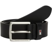 Tommy Hilfiger Kinder Unisex Gürtel Kids Leather Belt mit Flagge aus Leder, Schwarz (Black), L-XL