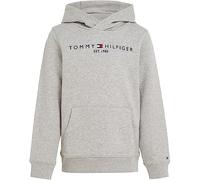 Tommy Hilfiger Kinder Unisex Hoodie Essential mit Kapuze, Grau (Light Grey Heather), 16 Jahre