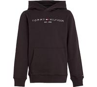 Tommy Hilfiger Kinder Unisex Hoodie Essential mit Kapuze, Schwarz (Black), 14 Jahre