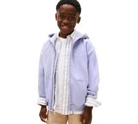Tommy Hilfiger Kinder Unisex Hoodie mit Reißverschluss Mini Corp und Rippstrick-Saum, Violett (Periwinkle Dusk), 16 Jahre