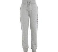 Tommy Hilfiger Kinder Unisex Jogginghose Essential Sweatpants Bio-Baumwolle, Grau (Light Grey Heather), 12 Jahre