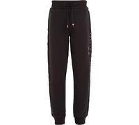 Tommy Hilfiger Kinder Unisex Jogginghose Essential Sweatpants aus Bio-Baumwolle, Schwarz (Black), 4 Jahre