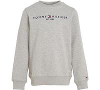 Tommy Hilfiger Kinder Unisex Sweatshirt Essential ohne Kapuze, Grau (Light Grey Heather), 18 Monate