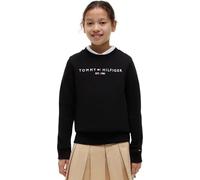Tommy Hilfiger Kinder Unisex Sweatshirt Essential ohne Kapuze, Schwarz (Black), 10 Jahre