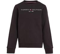 Tommy Hilfiger Kinder Unisex Sweatshirt Essential ohne Kapuze, Schwarz (Black), 4 Jahre
