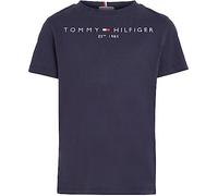 Tommy Hilfiger Kinder Unisex T-Shirt Kurzarm Essential Tee Rundhalsausschnitt, Blau (Twilight Navy), 12 Jahre