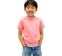 Tommy Hilfiger Kinder Unisex T-Shirt Kurzarm Mini aus Baumwolle, Rosa (Tropical Blush), 10 Jahre