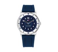 Tommy Hilfiger 1720040 Kinderuhr, Quarz, 34 mm, Silikon, blau, wasserdicht bis 5 ATM, blau, Klassisch