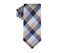 Tommy Hilfiger Klassische Herren-Krawatte mit Schottenkaro-Muster, Taupe Tartan, Einheitsgröße