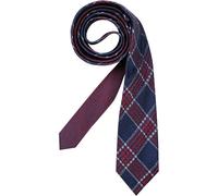 Tommy Hilfiger Krawatte Herren Seide blau mit Karos, One Size