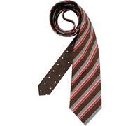 Tommy Hilfiger Krawatte Herren Seide braun College-Streifen, One Size