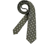 Tommy Hilfiger Krawatte Herren Seide grün gemustert, One Size